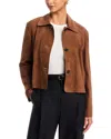 Arma Emy Suede Jacket In Brown