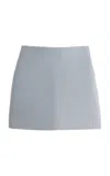 Arma Exclusive Melody Suede Mini Skirt In Blue
