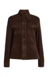 Arma Faye Suede Jacket In Brown