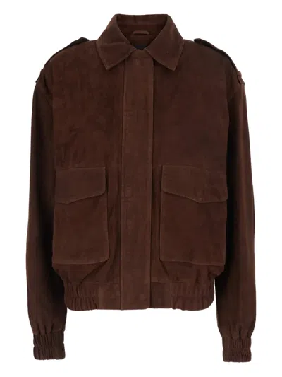 Arma Flap-pocket Jacket In Brown