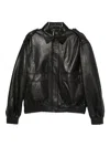 Arma Flap-pocket Leather Jacket In Black