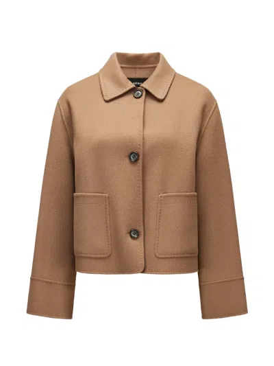 Arma Frederique Button-up Jacket In Brown