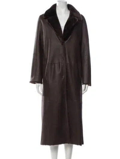 Pre-owned Arma Fur Coat In Brown
