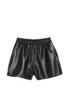 Arma Fyona Leather Shorts In Black