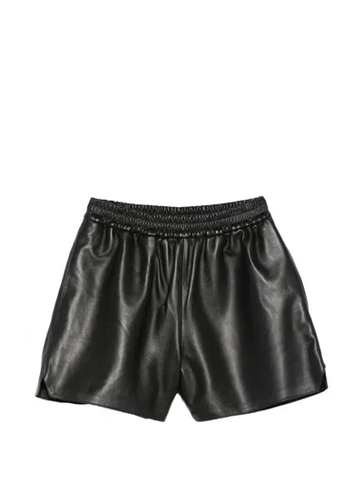 Arma Fyona Leather Shorts In Black