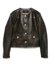 Arma Gaya Leather Jacket In Brown