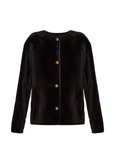 Arma Gloria Reversible Leather Jacket In Blue