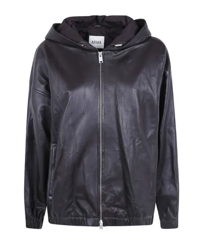 Arma 'guisy' Lamb Easy Jacket In Black