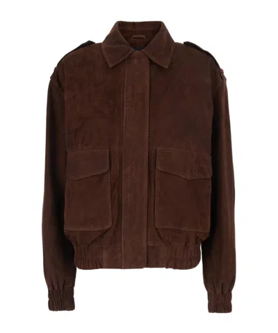 ARMA ARMA HALTI SUEDE BOMBER JACKET