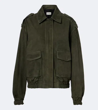 Arma Halti Suede Blouson Jacket In Green