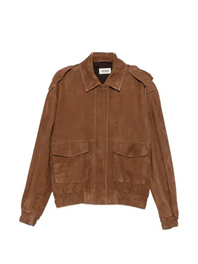 Arma Halti Zip-up Jacket In Brown