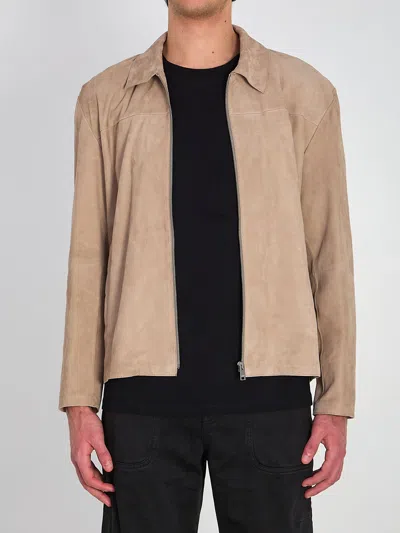 Arma Hardin Jacket In Suede In Brown