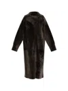 Arma Ines Reversible Shearling Coat In Multi