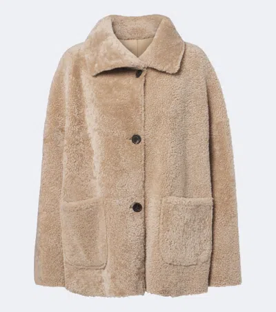 Arma Reversible Jacket In Nappa Leather And Shearling In Neutral