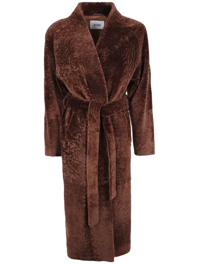 Arma Jacket Astrakan "dilan" In Brown