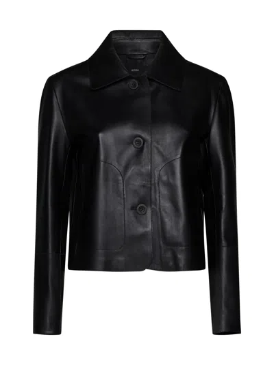 Arma Emy Leather Jacket In Black