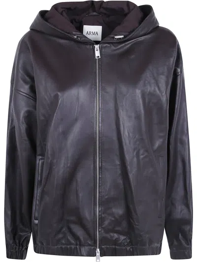 ARMA JACKET LAMB LEATHER "GUISY",004L266015.02 COFFEE BEAN