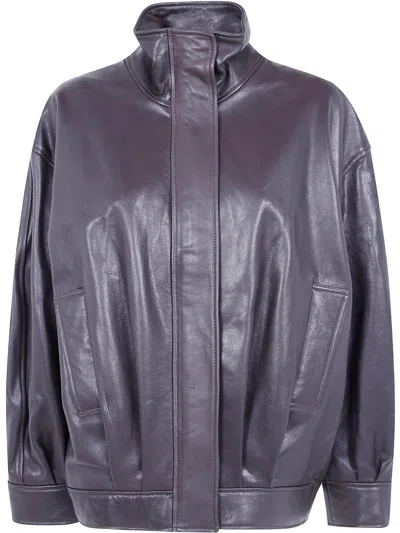 Arma Jacket Leather "paula" In Brown