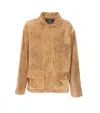 Arma Suede Button-fastening Jacket In Brown
