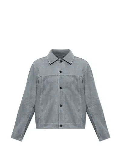 Arma Jaden Leather Jacket In Gray