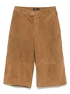 Arma 'jina' Beige Pants With Belt Loops And Wide Leg In Brown