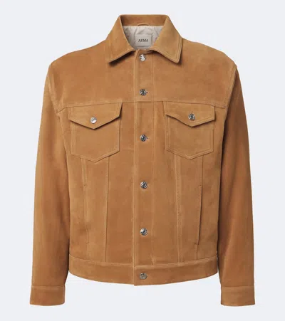 Arma Karis Suede Jacket In Ocre