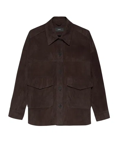Arma Kaylee Suede Jacket In Brown