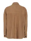 Arma Suede Lamb Leather Jacket In Brown