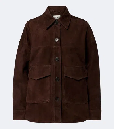 Arma Kaylee Suede Shirt In Brown