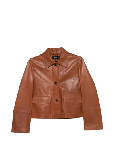 Arma Klassische Lederjacke In Brown