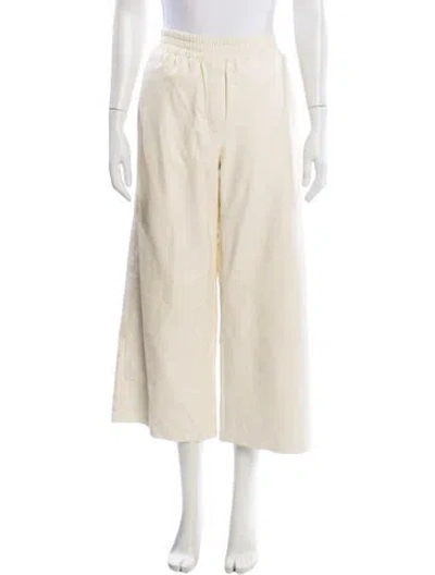 Pre-owned Arma Lambskin Wide Leg Pants In Neutral