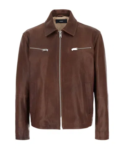 ARMA ARMA MAZE JACKET WITH CLASSIC COLLAR AND ZIPS
