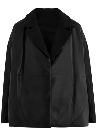 Arma Lara Padded Leather Jacket In Black
