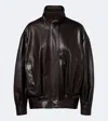 Arma Paula Leather Jacket In Brown