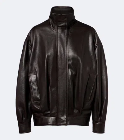 Arma Leather Jacket In Brown