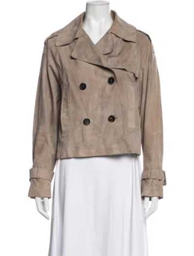 Pre-owned Arma Leather Jacket In Neutrals