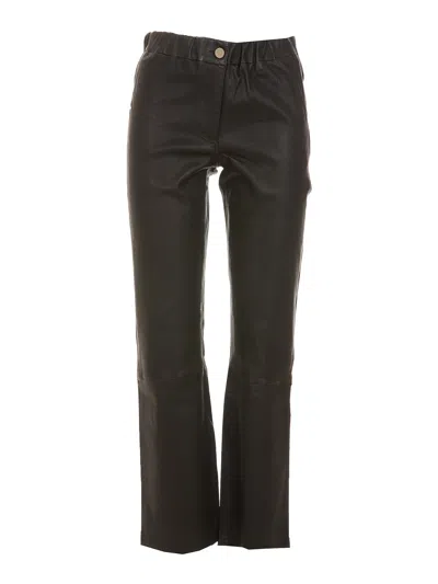 Arma Leather Pants In Black