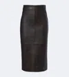 LEATHER PENCIL SKIRT