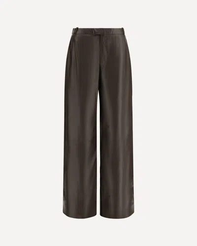 Arma Leather Trousers In Brown