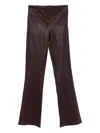 Arma Leather Trousers In Brown