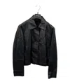 Arma Long-sleeved Leather Jacket In Black