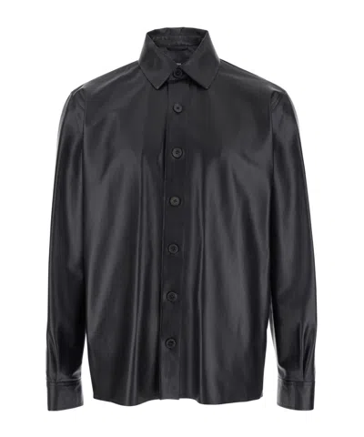 ARMA ARMA CLASSIC COLLAR SHIRT WITH CONTRAST BUTTONS