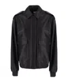 Arma Flap-pocket Leather Jacket In Black