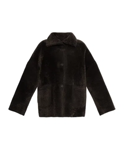 Arma Long-sleeved Coat In Brown