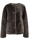 ARMA ARMA LUCINE REVERSIBLE SHEARLING AND LEATHER JACKET