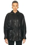 Arma Flap-pocket Leather Jacket In Black
