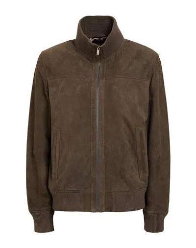 Arma Man Jacket Charcoal Size 44 Goat Skin In Grey