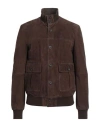Arma Man Jacket Chocolate Brown Size 46 Goat Skin