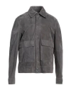 Arma Man Jacket Grey Size 46 Lambskin