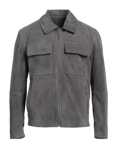 Arma Man Jacket Grey Size 48 Lambskin